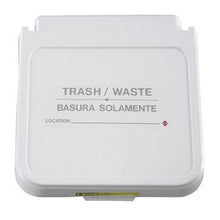 Receptacle Label, Trash / Waste - Orange Lettering, pack of 5