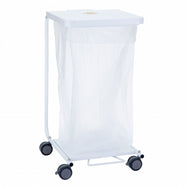Single Quiet Closure Metal Lid Hamper Stand