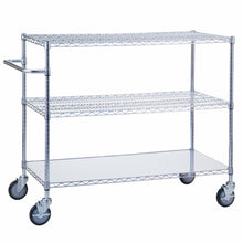 Triple Shelf Utility Cart w/ Solid Bottom 24" x 48"
