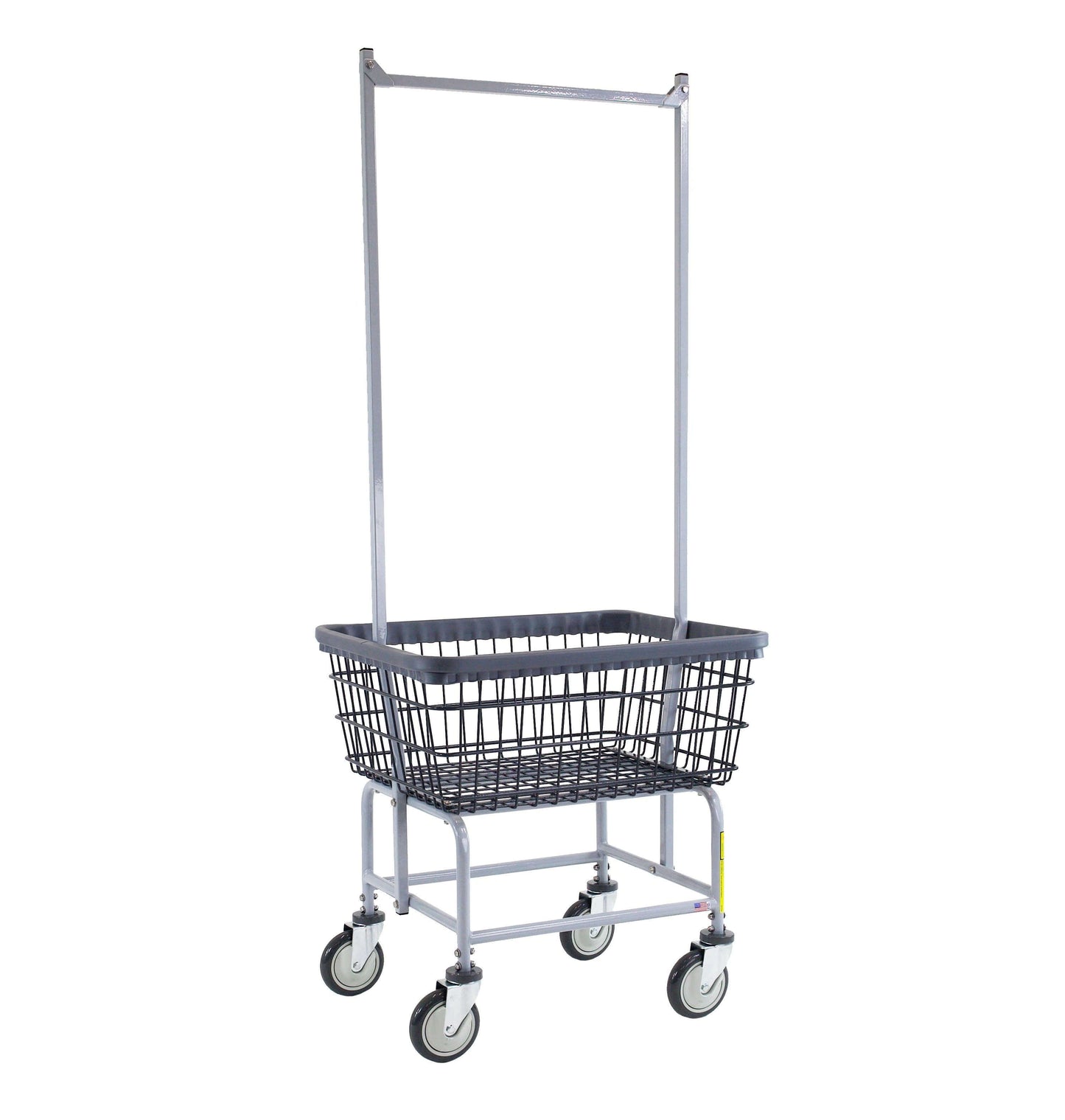 Wire Laundry Cart Double Pole Rack