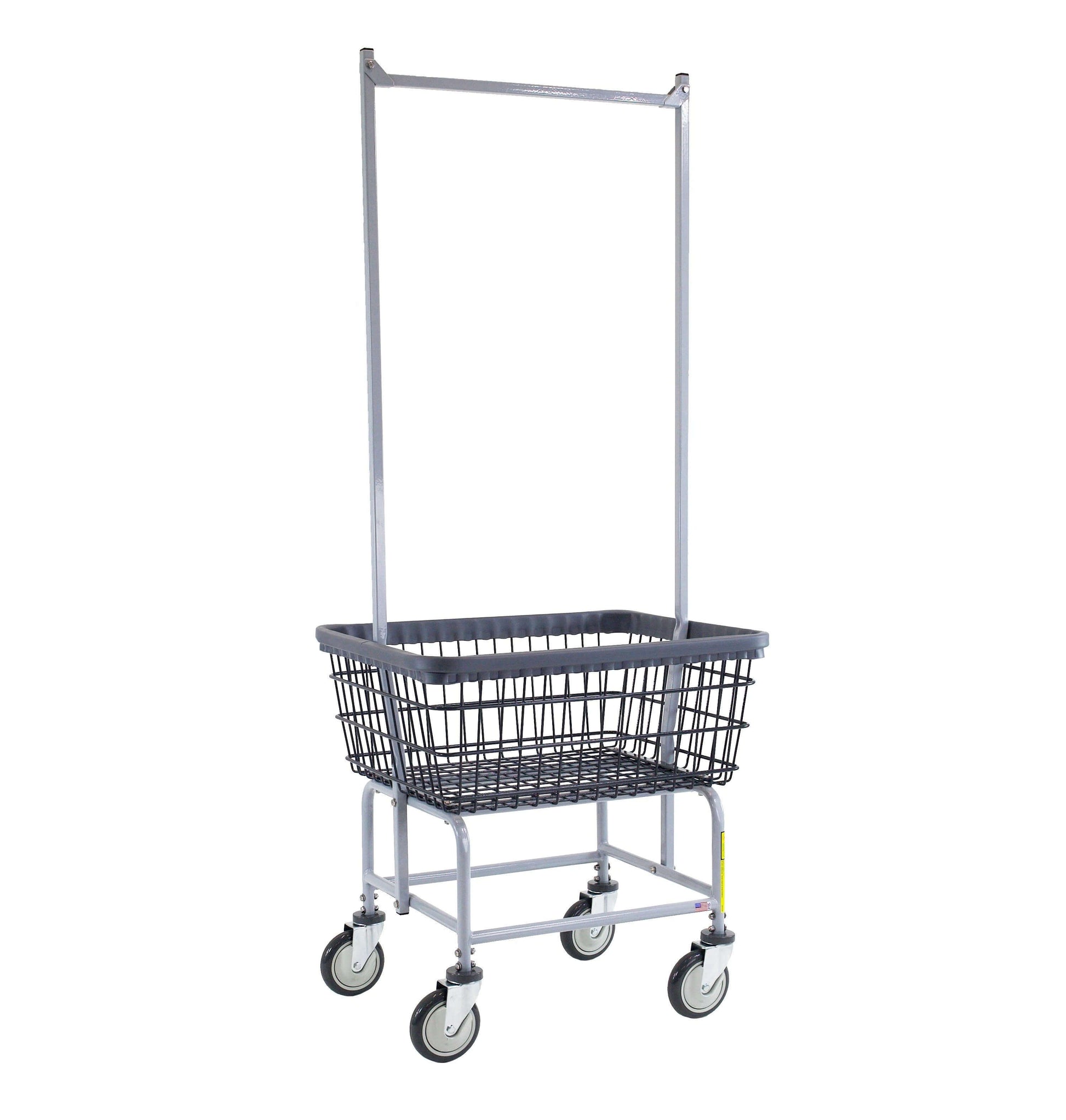 Wire Laundry Cart Double Pole Rack