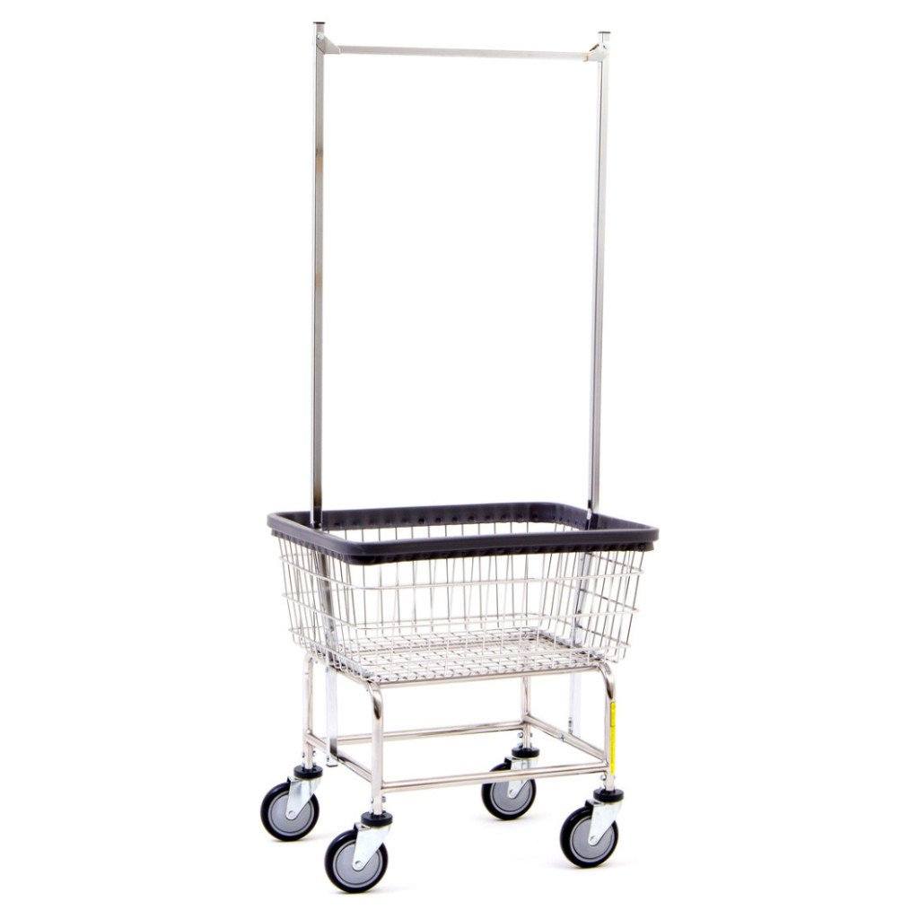 Standard Laundry Cart w/ Double Pole Rack