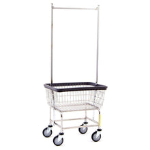 Standard Laundry Cart w/ Double Pole Rack