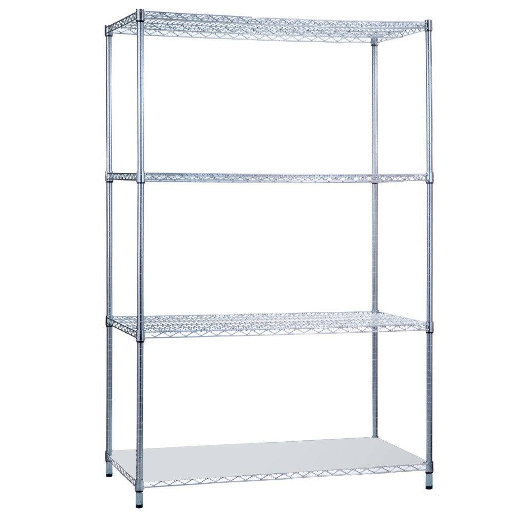 Shelving Unit 36 x 24 x 72, with Solid Bottom Shelf