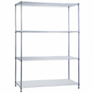 Shelving Unit 18 x 48 x 72, with Solid Bottom Shelf