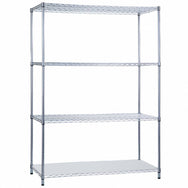 Shelving Unit 24 x 48 x 62, with Solid Bottom Shelf