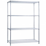 Shelving Unit 18 x 48 x 62 Wire Shelves (w/o Casters)