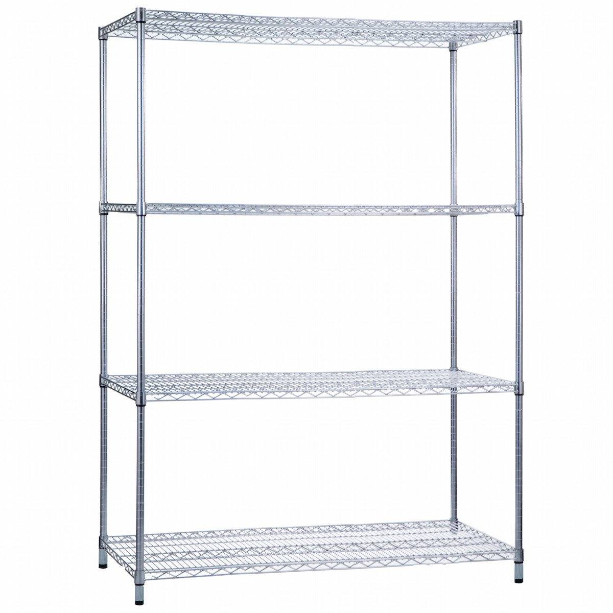 Shelving Unit 48 x 24 x 62, Wire Shelves (w/o Casters)
