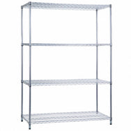 Shelving Unit 24 x 48 x 62, Wire Shelves (w/o Casters)