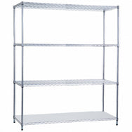 Shelving Unit 24 x 60 x 72, with Solid Bottom Shelf