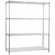 Shelving Unit 24 x 60 x 62, with Solid Bottom Shelf