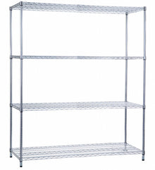 Shelving Unit 60 x 24 x 62, Wire Shelves (w/o Casters)