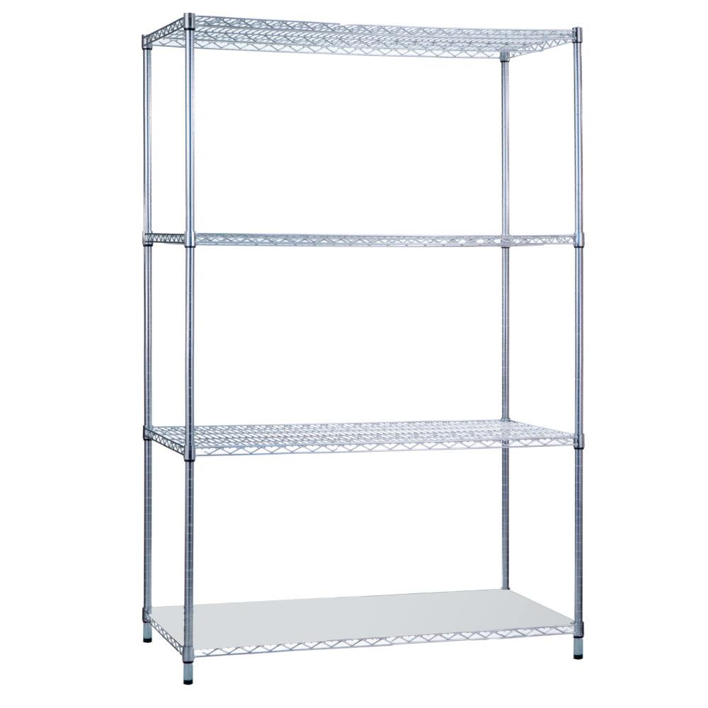 Shelving Unit 18 x 36 x 62, with Solid Bottom Shelf