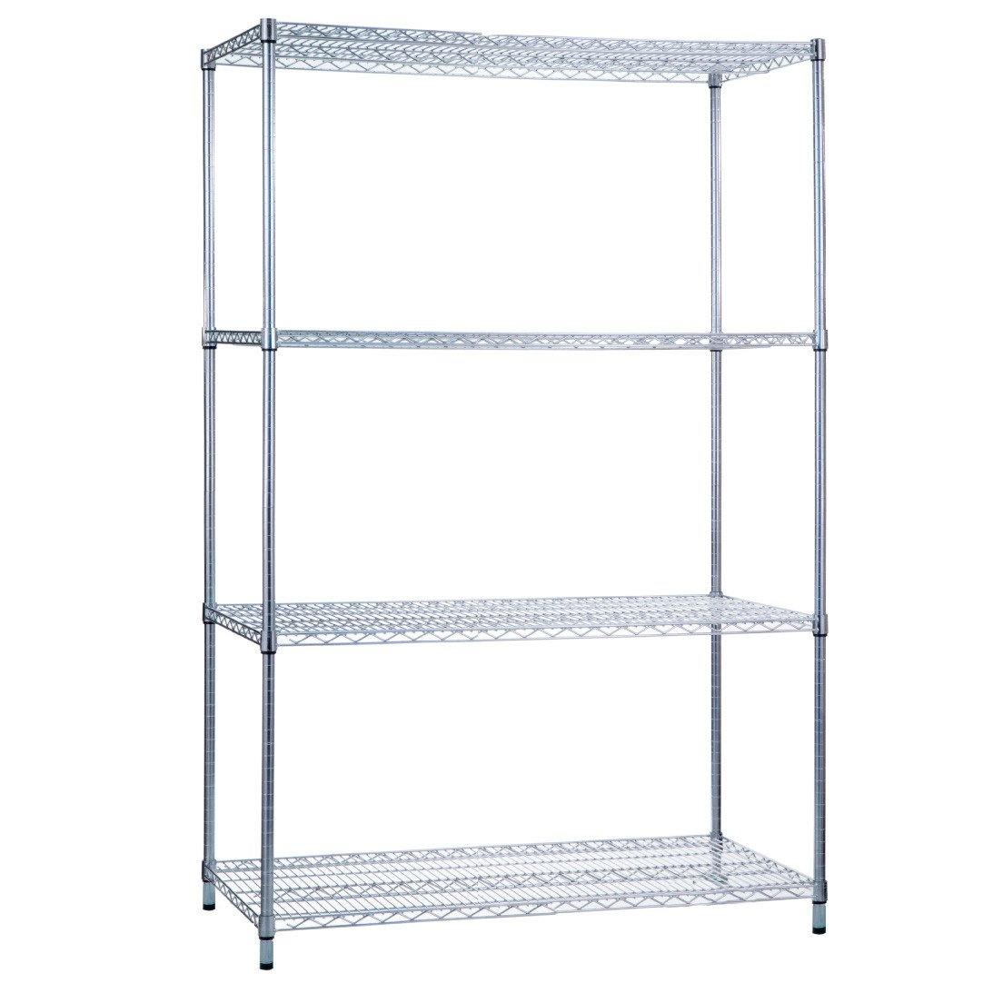 Shelving Unit 36 x 24 x 62, Wire Shelves (w/o Casters)